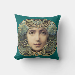 Feminine Nouveau Vintage Beauty Cushion
