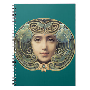 Feminine Nouveau Vintage Beauty Notebook
