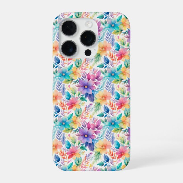 Feminine Pastel Botanical Aesthetic gift for her iPhone Case (Back)
