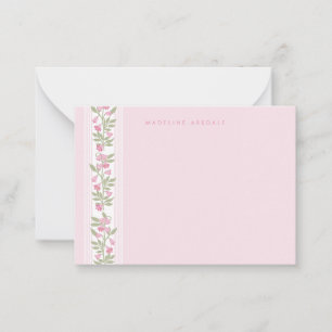 Feminine Personal Stationary Card