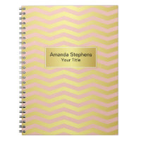 Feminine Pink and Gold Chevron Stripes Pattern