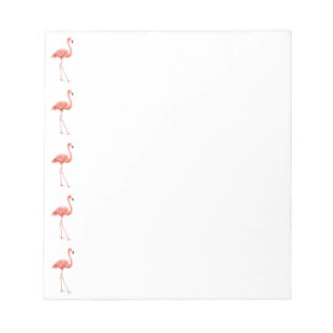 Feminine Pink Flamingo Pattern Notepad
