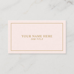 Feminine Professional Business Card Template