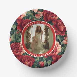 Feminine Rose Themed Nature-Inspired Parties Paper Plate