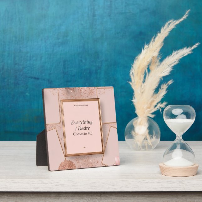 Feminine soft-life inspired vision board plaque (Insitu)