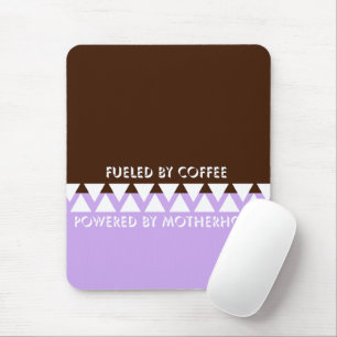 Feminine Striped Typography   Coffee Mum Quote Mouse Pad