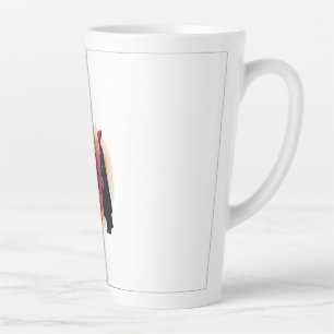 Feminine Surrealism in Warm Tones Latte Mug