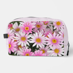 Feminine Toiletry Bag with Pink Flowers