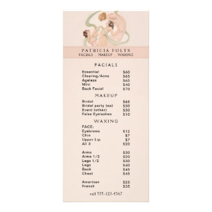 Feminine Vintage Nouveau Mayflies Rack Card