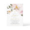 Feminine Watercolor Blush Flowers Girl Baptism