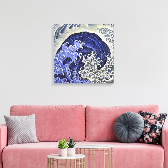 Feminine Wave | Hokusai | Canvas Print (Insitu(LivingRoom))