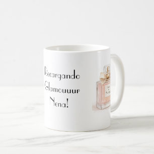 feminine woman coffee mug