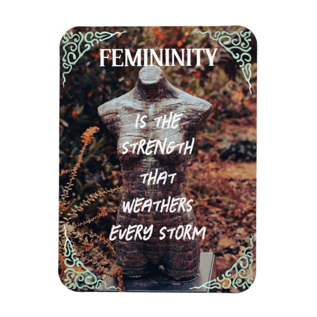 Femininity Flexible Photo Magnet with Forest  (Vertical)