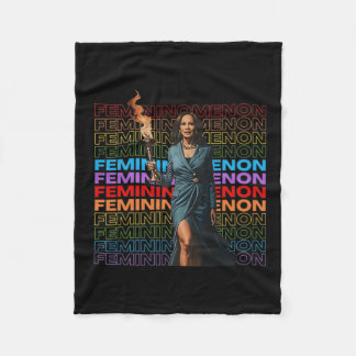 Femininomenon Funny Kamala Harris  Fleece Blanket