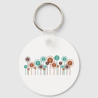 Feminism Daisies Key Ring