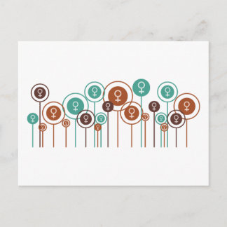 Feminism Daisies Postcard