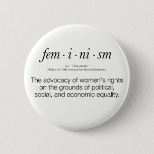 Feminism Definition 6 Cm Round Badge