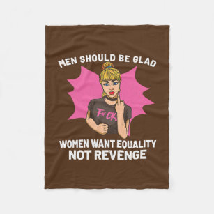 Feminism Female Empowerment Pro choice Pro Fleece Blanket