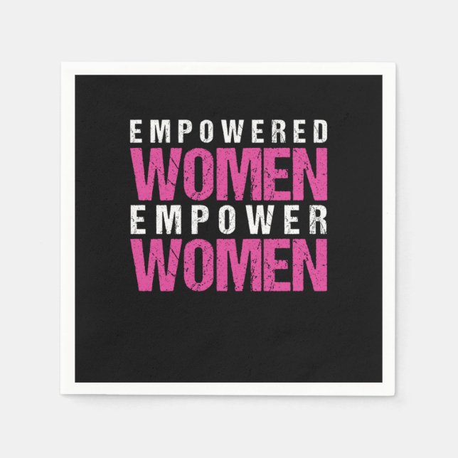 Feminism Feminist Equality Girl Women Power Gift Napkin (Front)