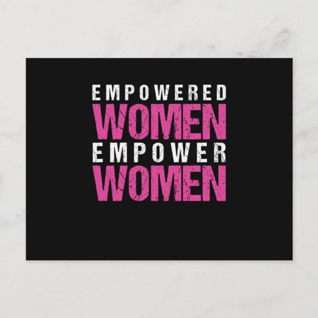 Feminism Feminist Equality Girl Women Power Gift Postcard (Front)