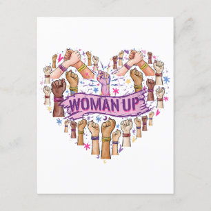 Feminism Feminist Strong Women empowerment Feminis Enclosure Card