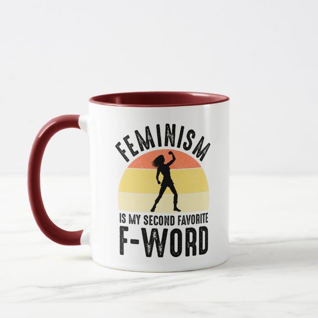 Feminism Is My Second Favourite F-Word Mug (Left)