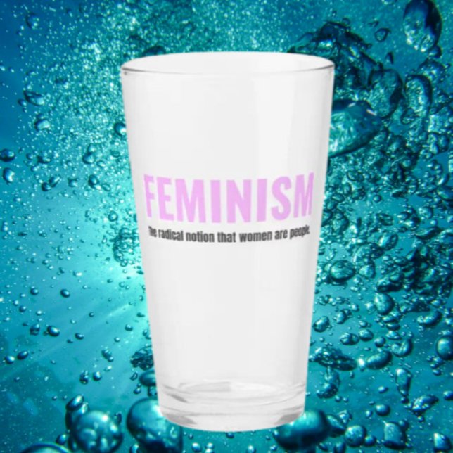 Feminism Pint Glass – Pour One for Progress (Creator Uploaded)