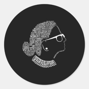 Feminism Quotes Feminist Womens Rights  Classic Round Sticker