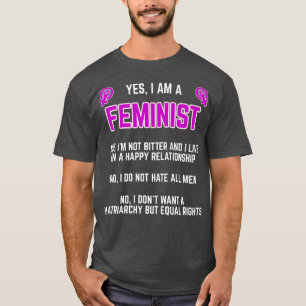 Feminism Saying Gender Equality Womens Rights Femi T-Shirt