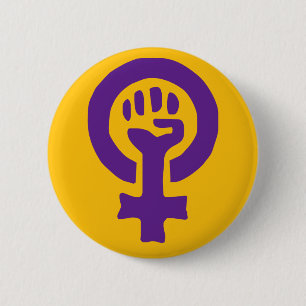 Feminism Symbol 6 Cm Round Badge