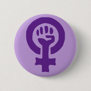 Feminism Symbol 6 Cm Round Badge