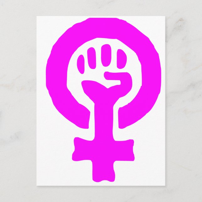 Feminism Symbol Postcard (Front)