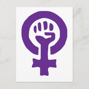Feminism Symbol Postcard