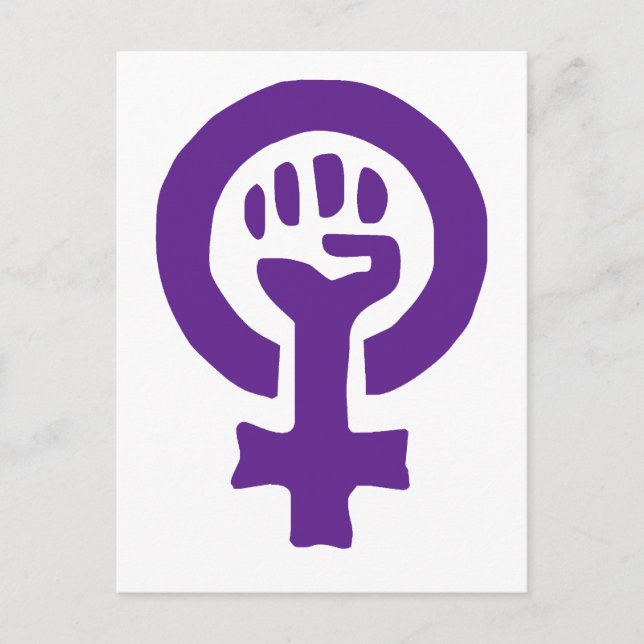 Feminism Symbol Postcard (Front)