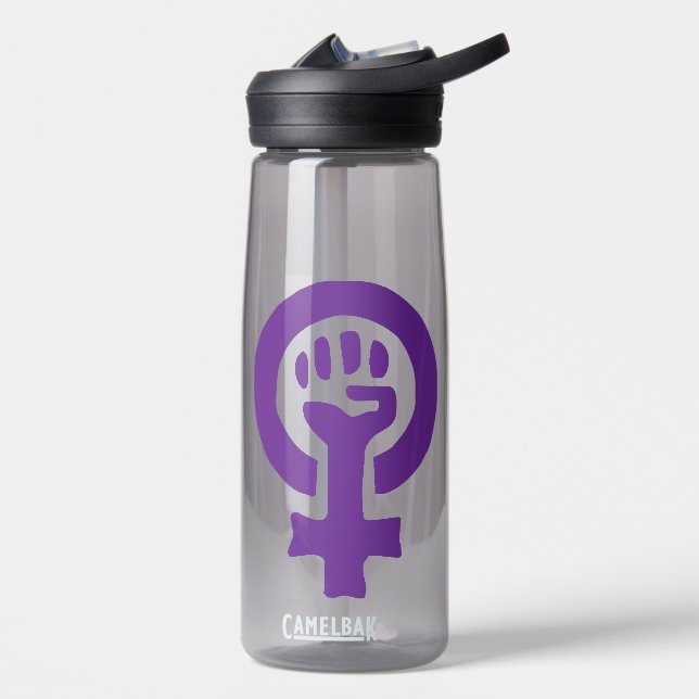Feminism Symbol Water Bottle (Left)