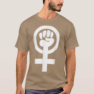 Feminism SymbolRaised Fist Within Venus Symbol 133 T-Shirt
