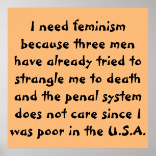 Feminism - Violations Against Women - Poster Gift