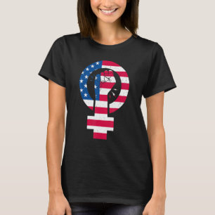 Feminist 4th Of July Usa American Flag Independenc T-Shirt