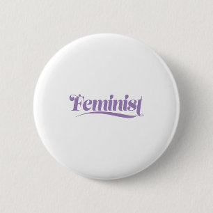 feminist 6 cm round badge
