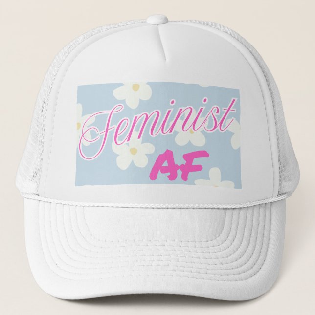 Feminist AF baseball hat (Front)