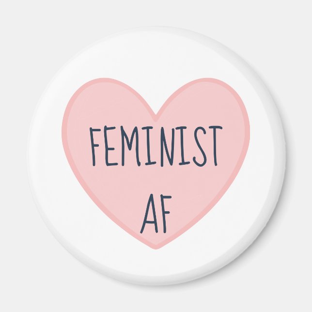 "Feminist AF" Magnet (Front)