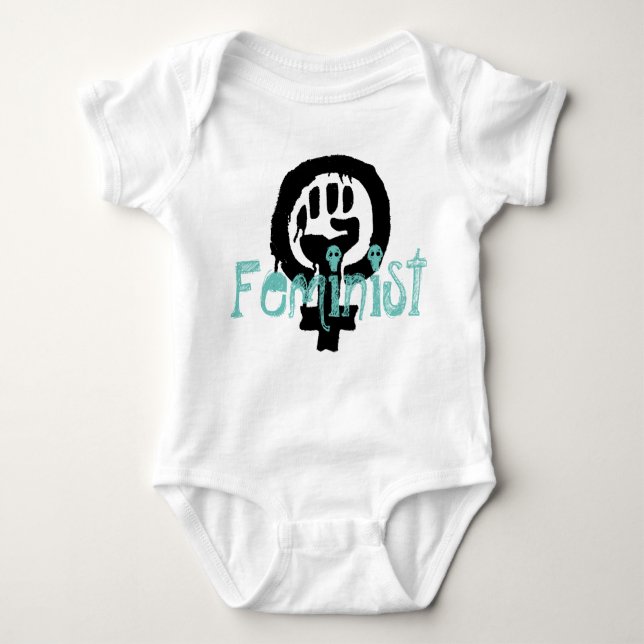 Feminist Baby Baby Bodysuit (Front)