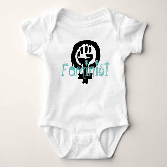 Feminist Baby Bodysuit (Front)