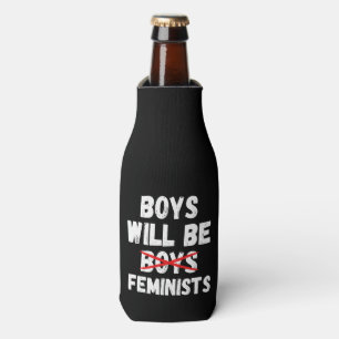 Feminist Boy - Boys Will Be Feminists II Bottle Cooler