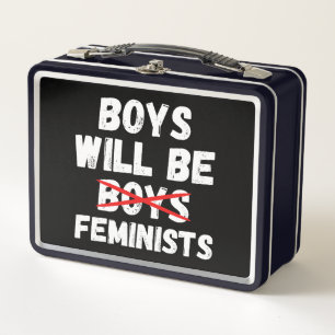 Feminist Boy - Boys Will Be Feminists II Metal Lunch Box