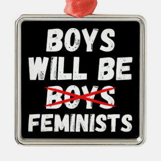Feminist Boy - Boys Will Be Feminists II Metal Tree Decoration