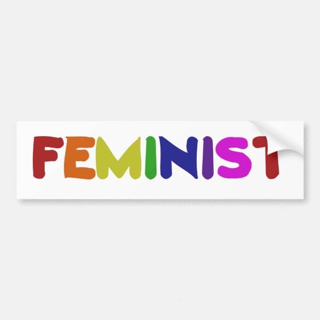 Feminist Bumper Sticker (Front)