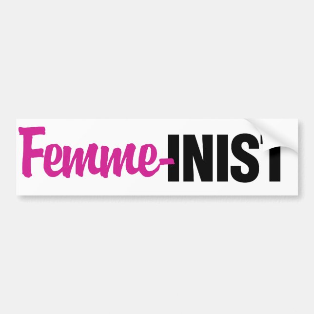 Feminist Bumper Sticker (Front)