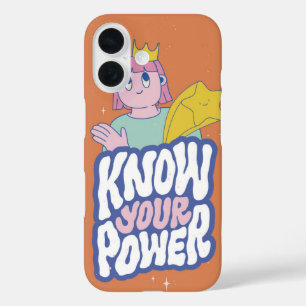 Feminist Cartoon Girl iPhone 16 Case