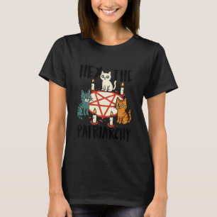 Feminist Cat Lover Empowered Woman Hex The Patriar T-Shirt
